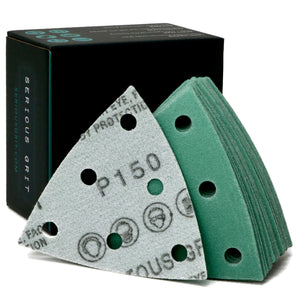 3.5-Inch (93mm) Delta Sanding Sheets - Fits Festool RO 90 Delta