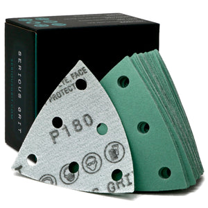 3.5-Inch (93mm) Delta Sanding Sheets - Fits Festool RO 90 Delta