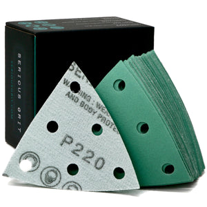 3.5-Inch (93mm) Delta Sanding Sheets - Fits Festool RO 90 Delta