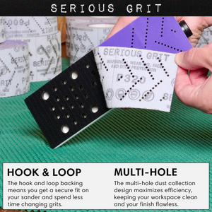 Ceramic Multi-Hole Hook & Loop Sandpaper Rolls