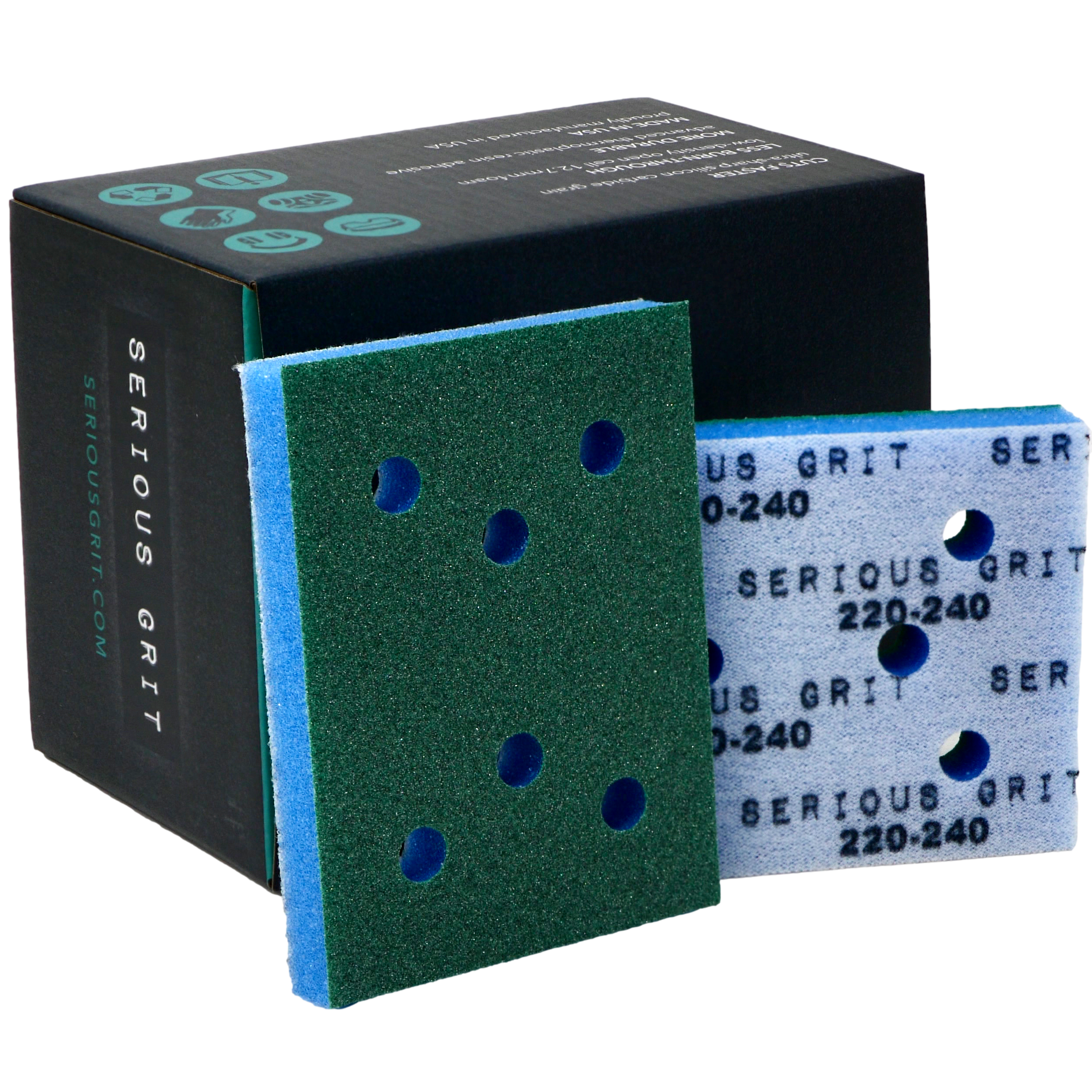 Dewalt Sander 50-Pack 3x4 Inch 220 Grit Sanding Sheets 6-Hole