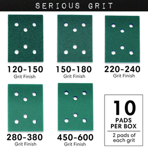 3" x 4" Foam Sanding Pads for SurfPrep / Uneeda / Mirka
