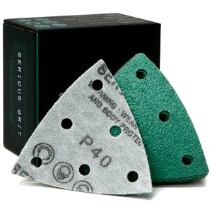 3.5-Inch (93mm) Delta Sanding Sheets - Fits Festool RO 90 Delta