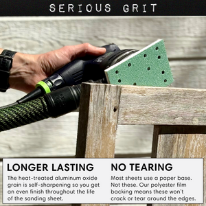3" x 5" 14-Hole Sanding Sheets for Festool / Mirka