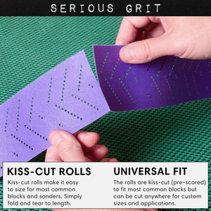 Ceramic Multi-Hole Hook & Loop Sandpaper Rolls