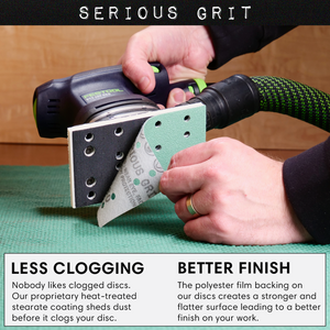 3" x 5" 14-Hole Sanding Sheets for Festool / Mirka