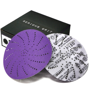 6" Ceramic Multi-Hole Hook & Loop Discs