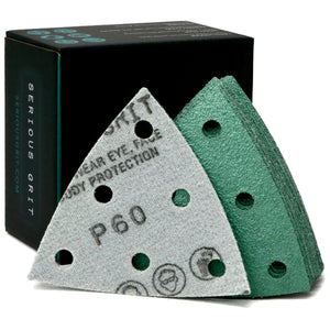 3.5-Inch (93mm) Delta Sanding Sheets - Fits Festool RO 90 Delta