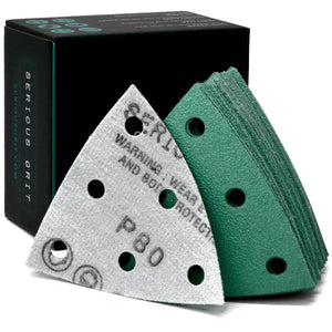 3.5-Inch (93mm) Delta Sanding Sheets - Fits Festool RO 90 Delta