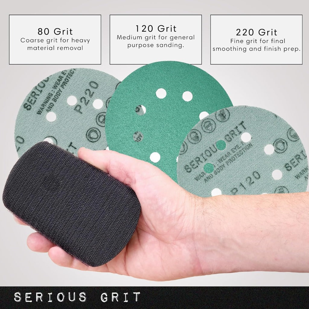 Lunar Block - 5-Inch Hand Sanding Pad – SERIOUS GRIT