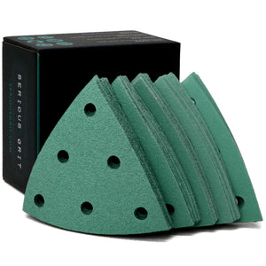 3.5-Inch (93mm) Delta Sanding Sheets - Fits Festool RO 90 Delta