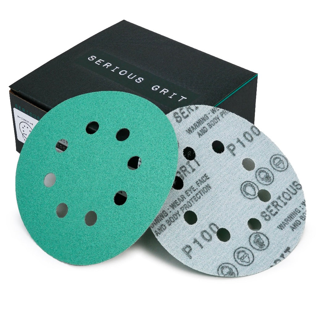 5 Eight Hole Hook & Loop Pad - Medium