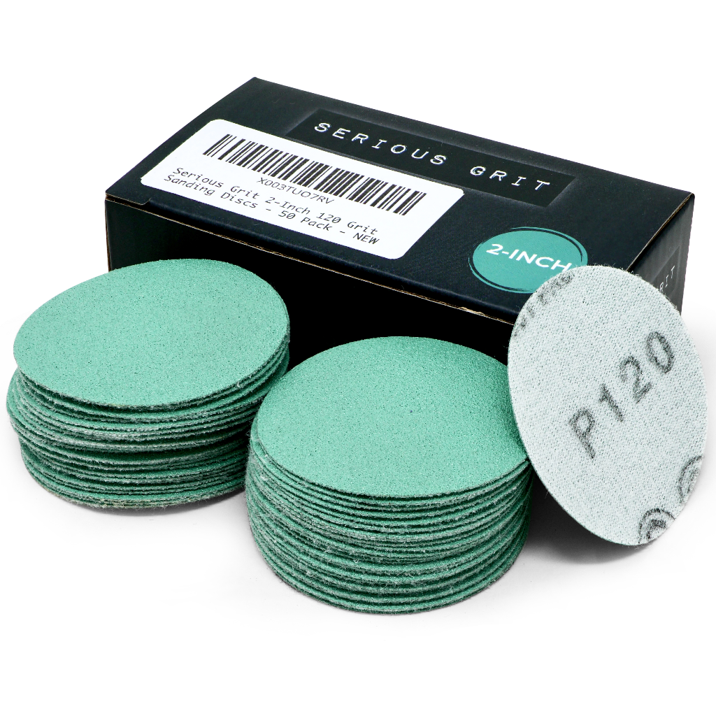 120 Grit Sanding Discs - Serious Grit Sandpaper – SERIOUS GRIT