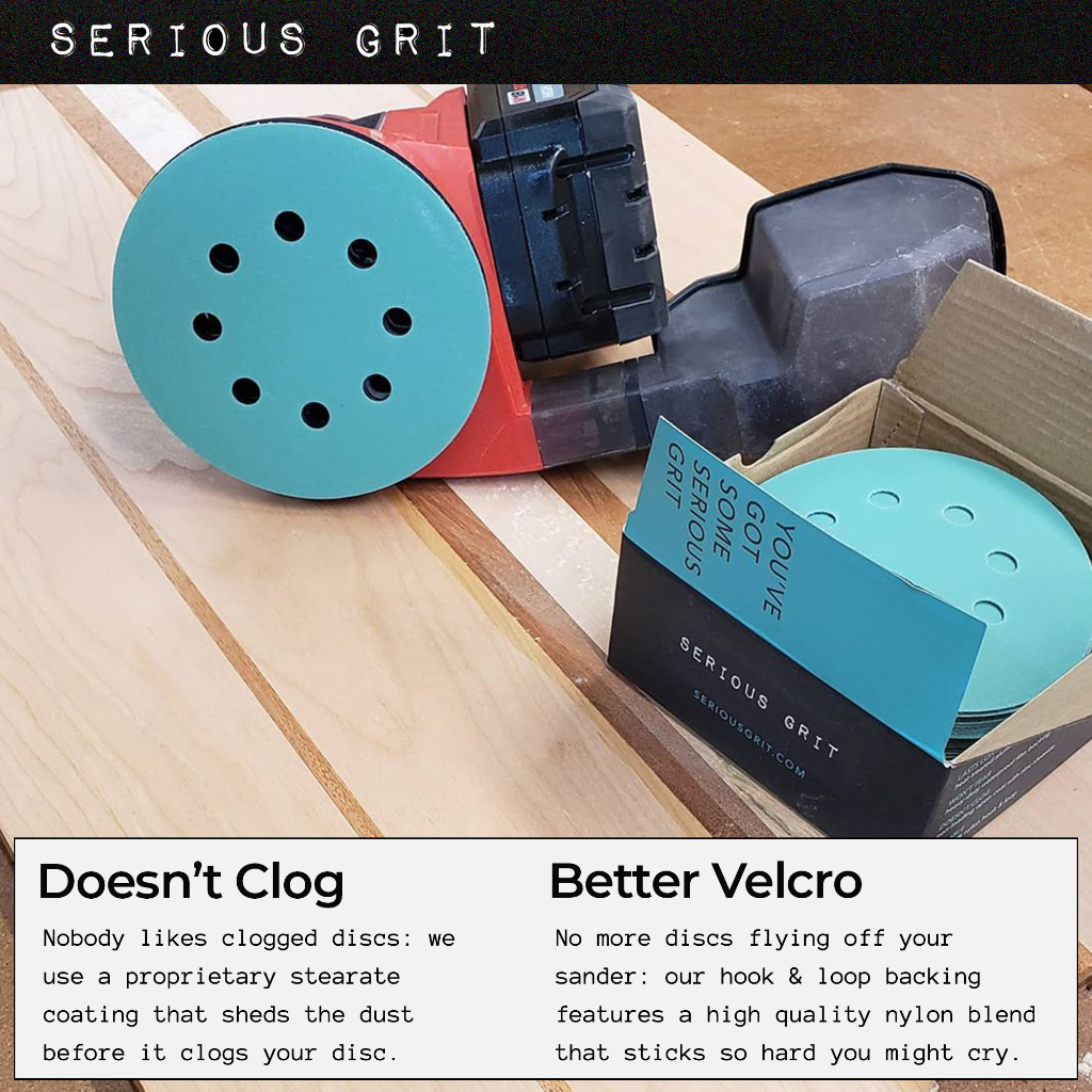 Serious Grit 6-Inch 6-Hole Hook & Loop Sanding Discs – SERIOUS GRIT